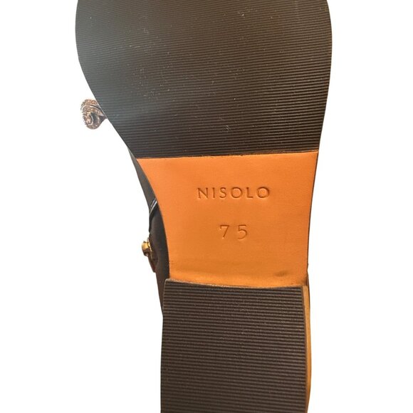 Nisolo Marisa Inside Zip Boot 7.5 Black Leather Ankle Boots Womens Size - Picture 4 of 6